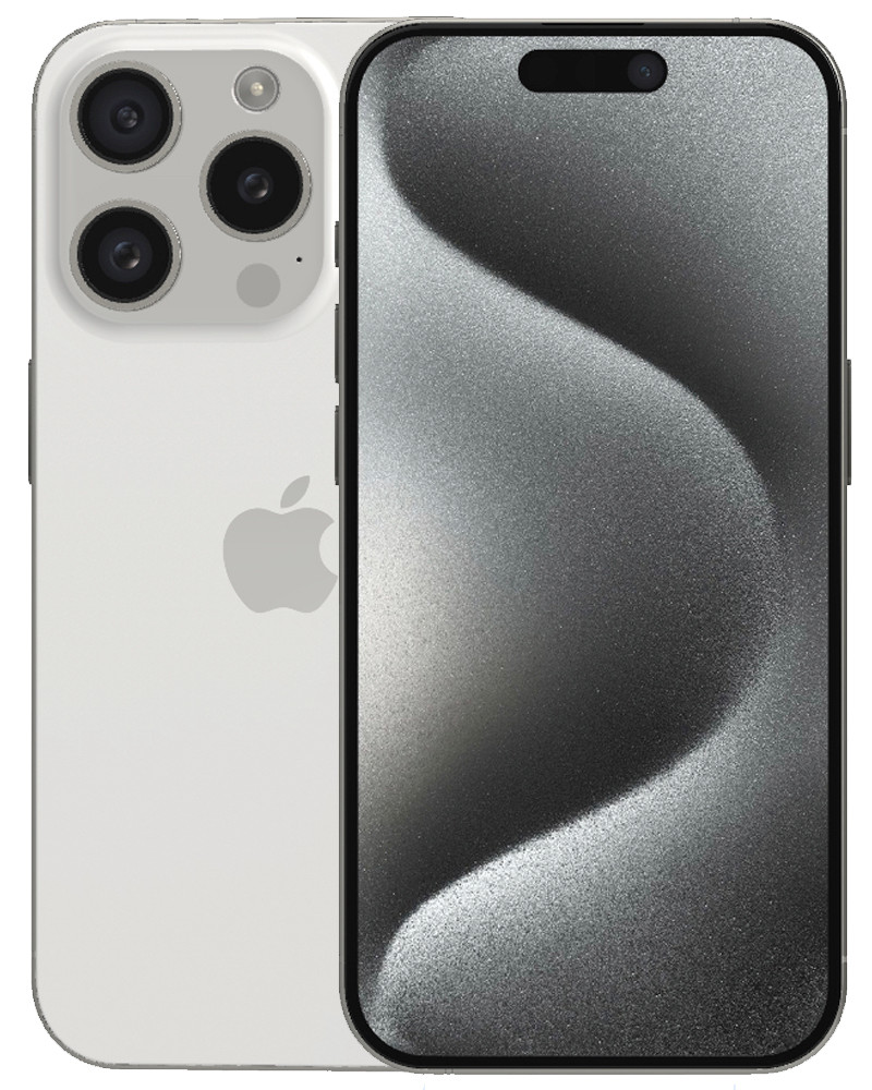 Wholesale Apple iPhone 15 Pro white titanium 128GB 5G unlocked, C/D grade — bulk smartphone lot