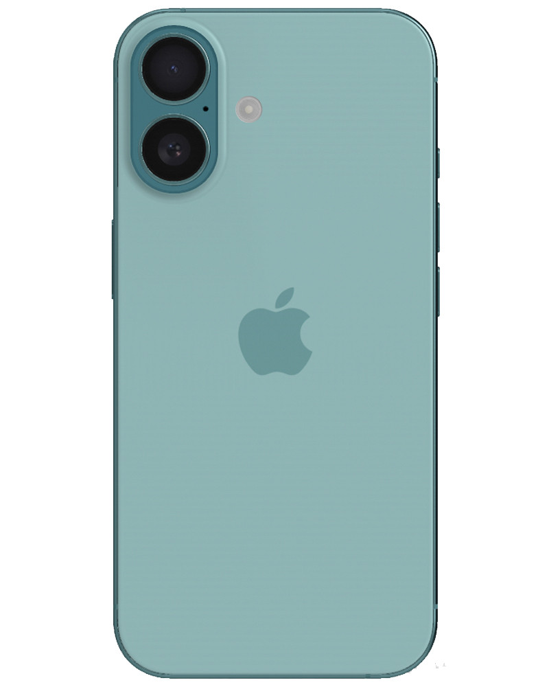 Wholesale Apple iPhone 16 teal 128GB 5G unlocked, A+ grade — bulk smartphone lot back view