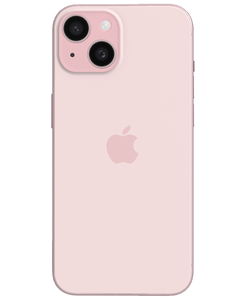 Wholesale Apple iPhone 15 pink 128GB 5G, T-Mobile locked, C/D grade — bulk smartphone lot back view