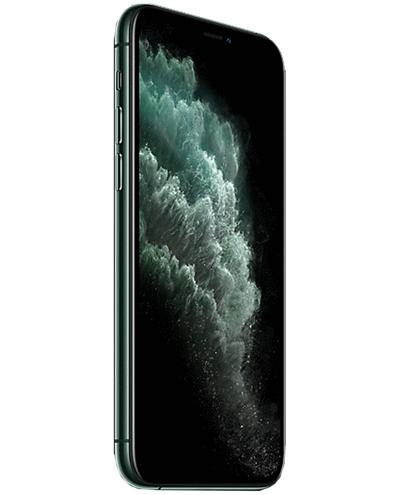 Wholesale Apple iPhone 11 Pro midnight green 256GB 4G LTE unlocked, A/B stock — bulk smartphone lot side view