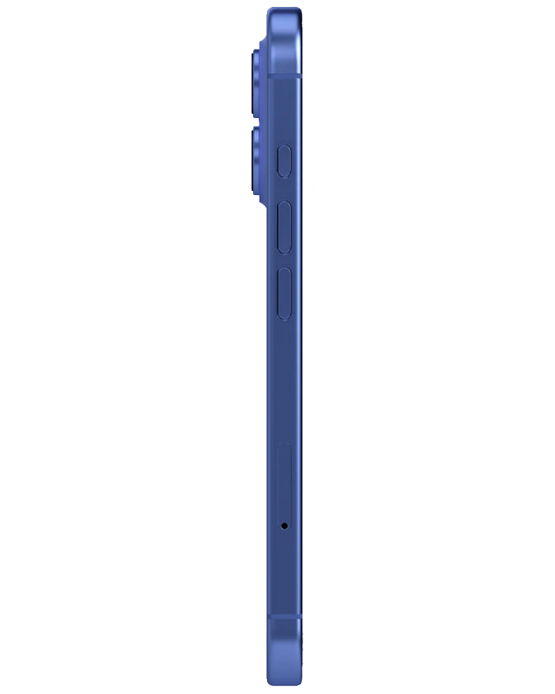 Wholesale Apple iPhone 16 ultramarine 128GB 5G, AT&T locked, A/B grade — bulk smartphone lot side view