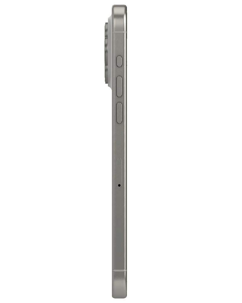Wholesale Apple iPhone 15 Pro Max white titanium 512GB 5G, AT&T locked, A/B grade — bulk smartphone lot side view