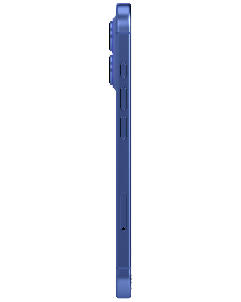 Wholesale Apple iPhone 16 ultramarine 128GB 5G unlocked, brand new — bulk smartphone lot side view