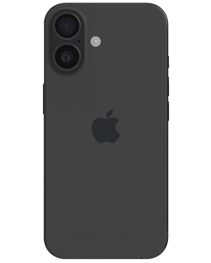 Wholesale Apple iPhone 16 black 128GB 5G, AT&T locked, A+ grade — bulk smartphone lot back view