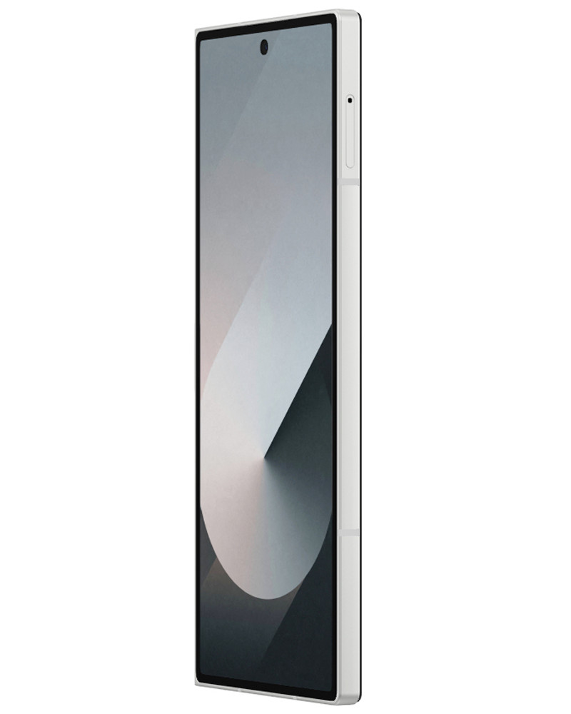 Wholesale Samsung Galaxy Z Fold6 F956U silver shadow 512GB 5G unlocked, C/D stock — bulk smartphone lot angle view