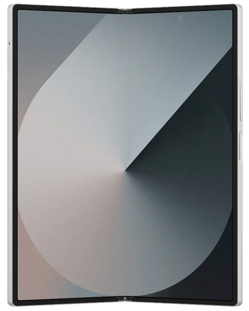 Wholesale Samsung Galaxy Z Fold6 F956U silver shadow 512GB 5G unlocked, C/D stock — bulk smartphone lot unfolded view