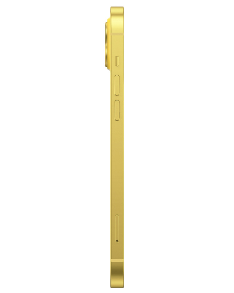 Wholesale iPhone 14 Plus yellow 128GB Unlocked c stock bulk smartphone side view