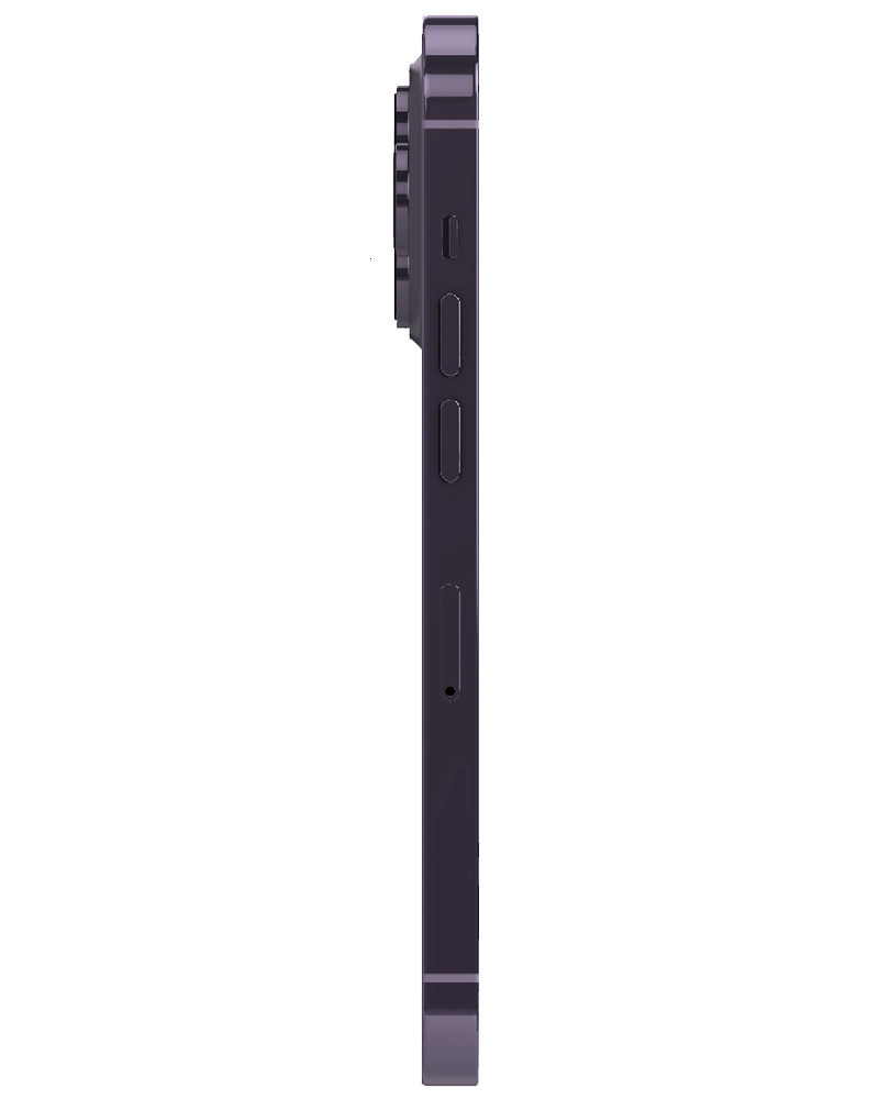 Wholesale Apple iPhone 14 Pro Max purple 256GB Unlocked B grade bulk smartphone side view
