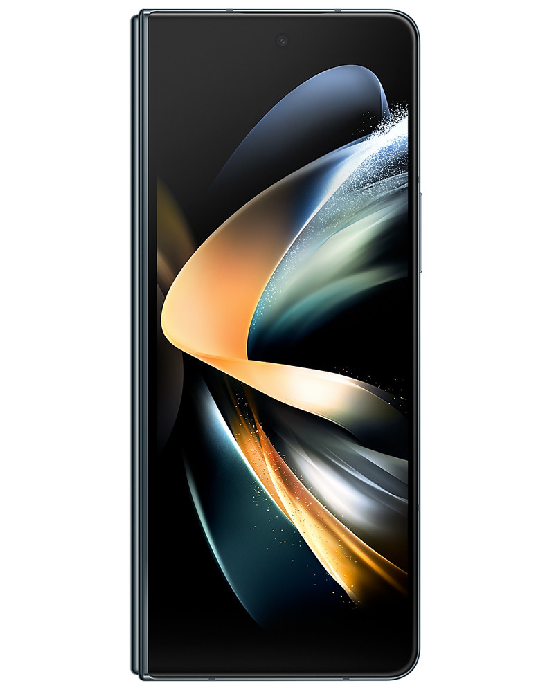 Wholesale Samsung Galaxy Z Fold4 gray green 512GB 5G unlocked, A stock — bulk smartphone lot front view