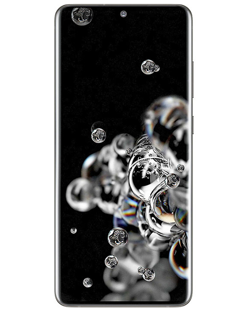 Wholesale Samsung Galaxy S20 Ultra cosmic black 128GB 5G unlocked, A stock — bulk smartphone lot front view