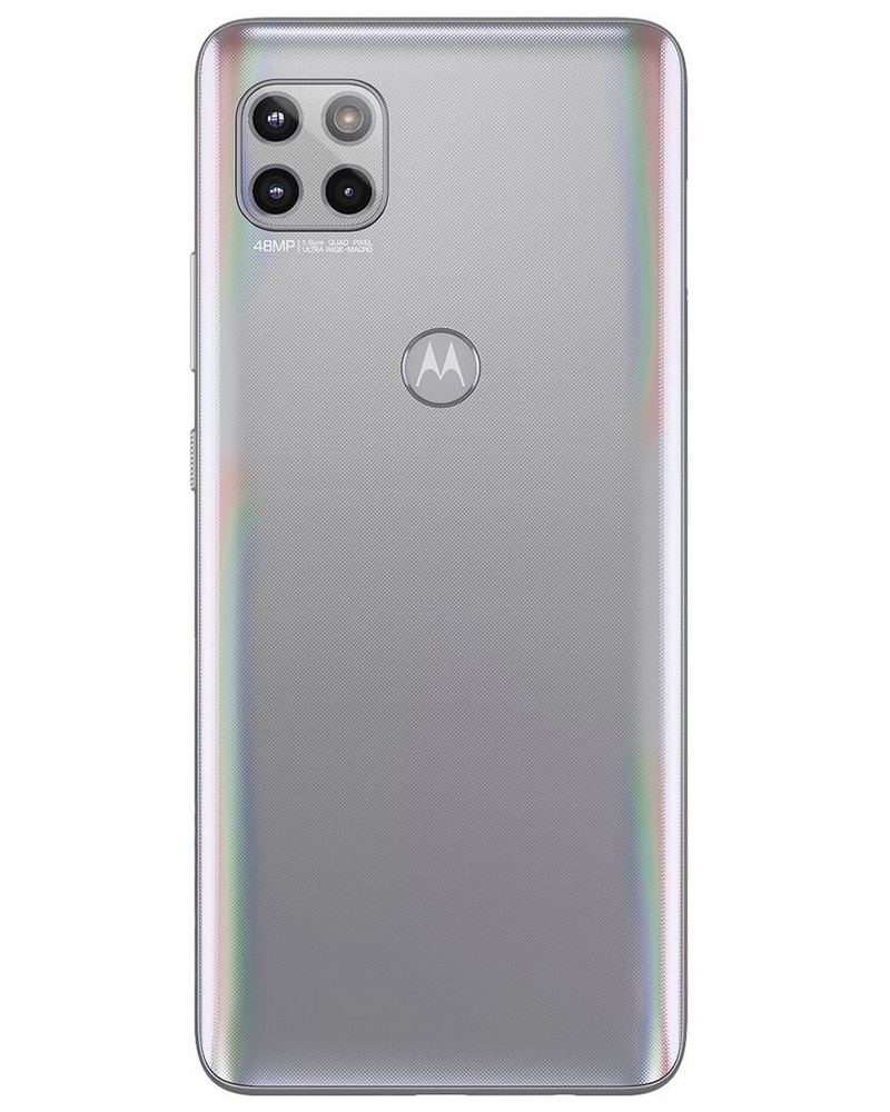 Wholesale Motorola One Ace silver 128GB 5G unlocked, brand new — bulk smartphone lot back view