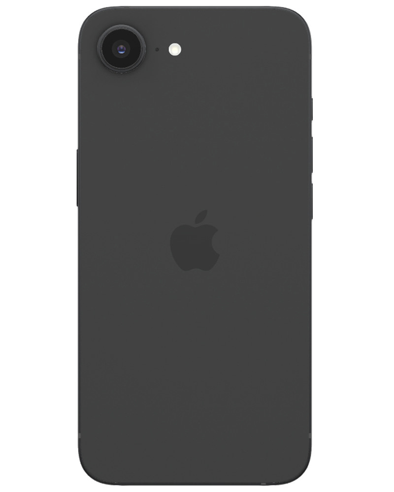 Wholesale Apple iPhone 17e black 256GB 5G unlocked, brand new — bulk smartphone lot back view