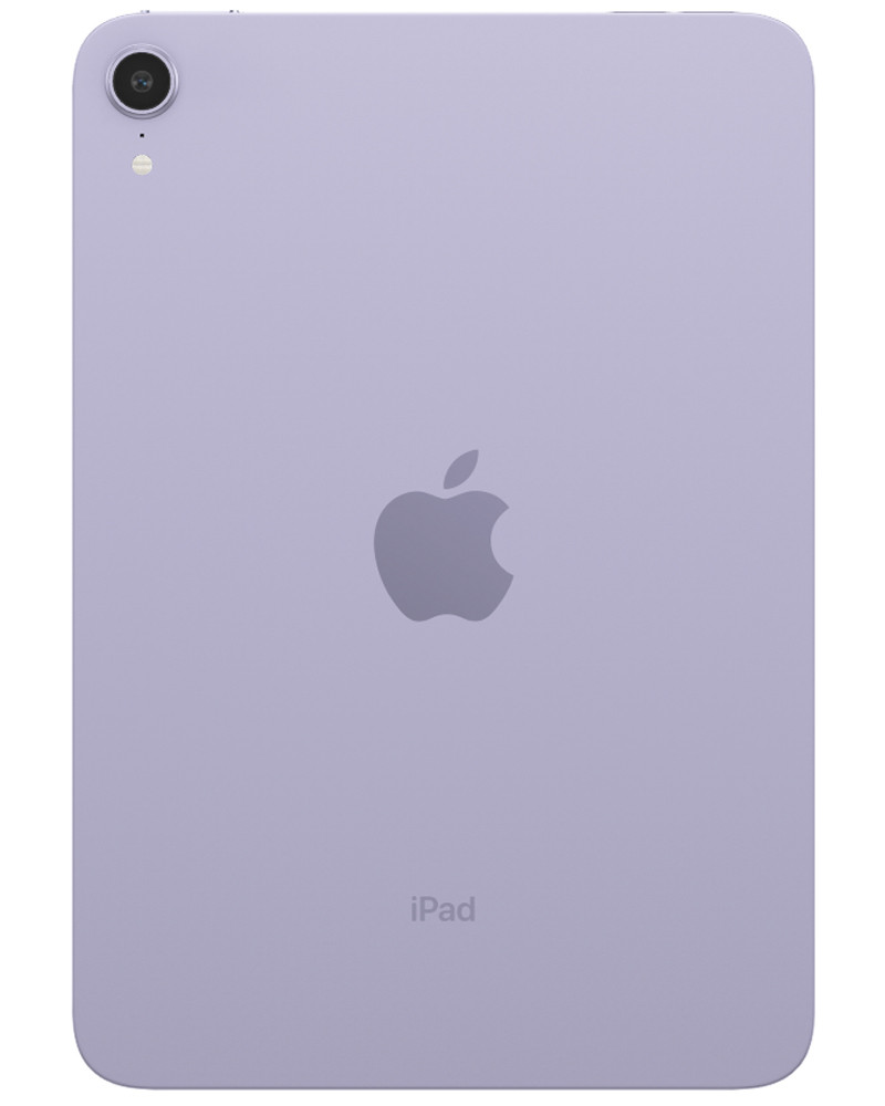 Wholesale Apple iPad Mini 8.3 2021 6th Gen purple 64GB Wi-Fi only, B stock — bulk tablet lot back view