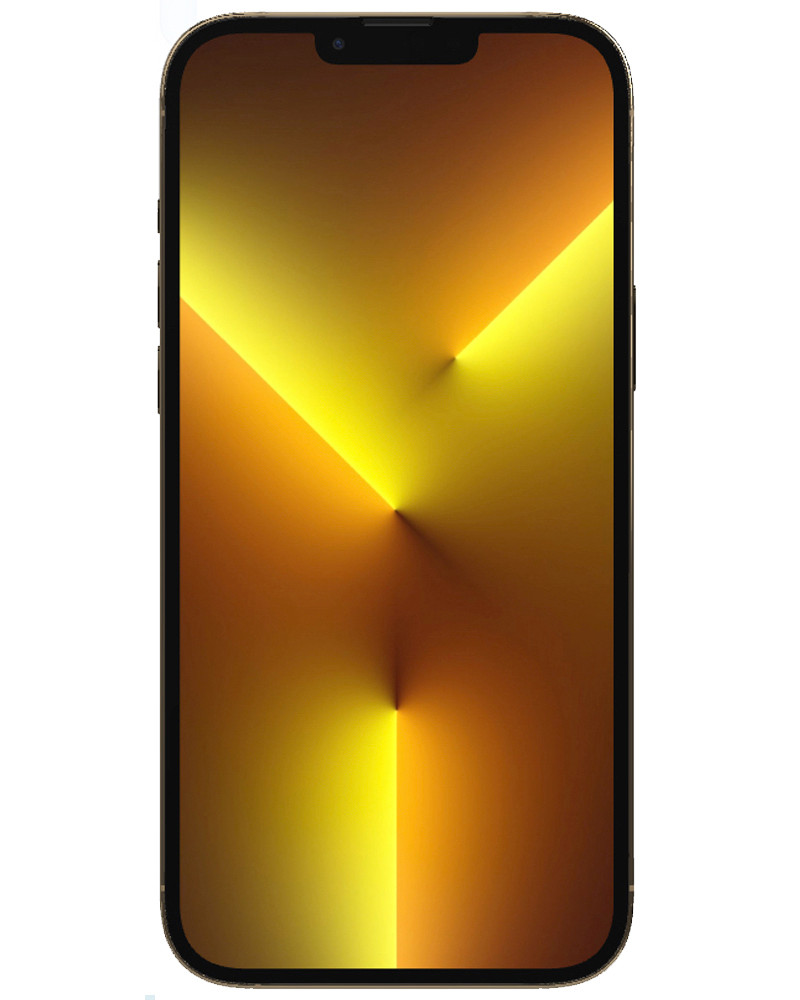 Wholesale Apple iPhone 13 Pro Max gold 256GB 5G unlocked, B stock — bulk smartphone lot front view
