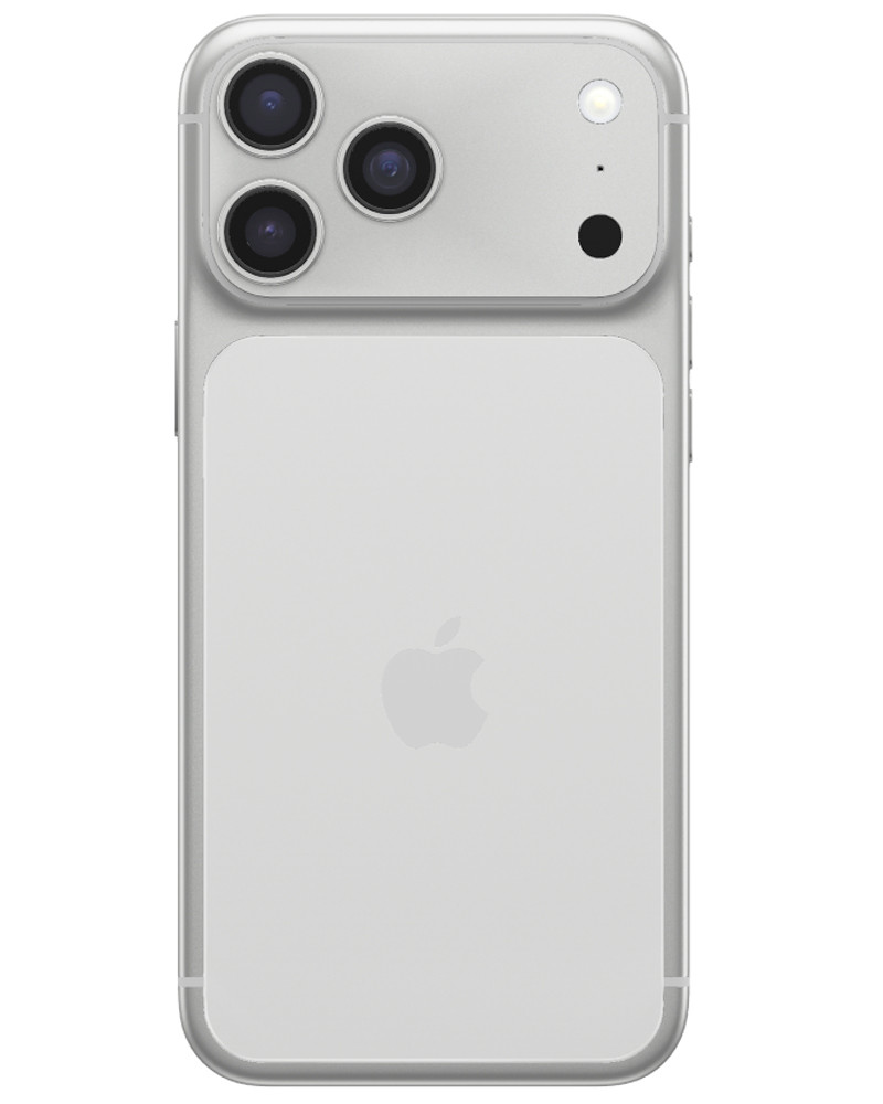 Wholesale Apple iPhone 17 Pro Max silver 512GB 5G unlocked, A stock — bulk smartphone lot back view