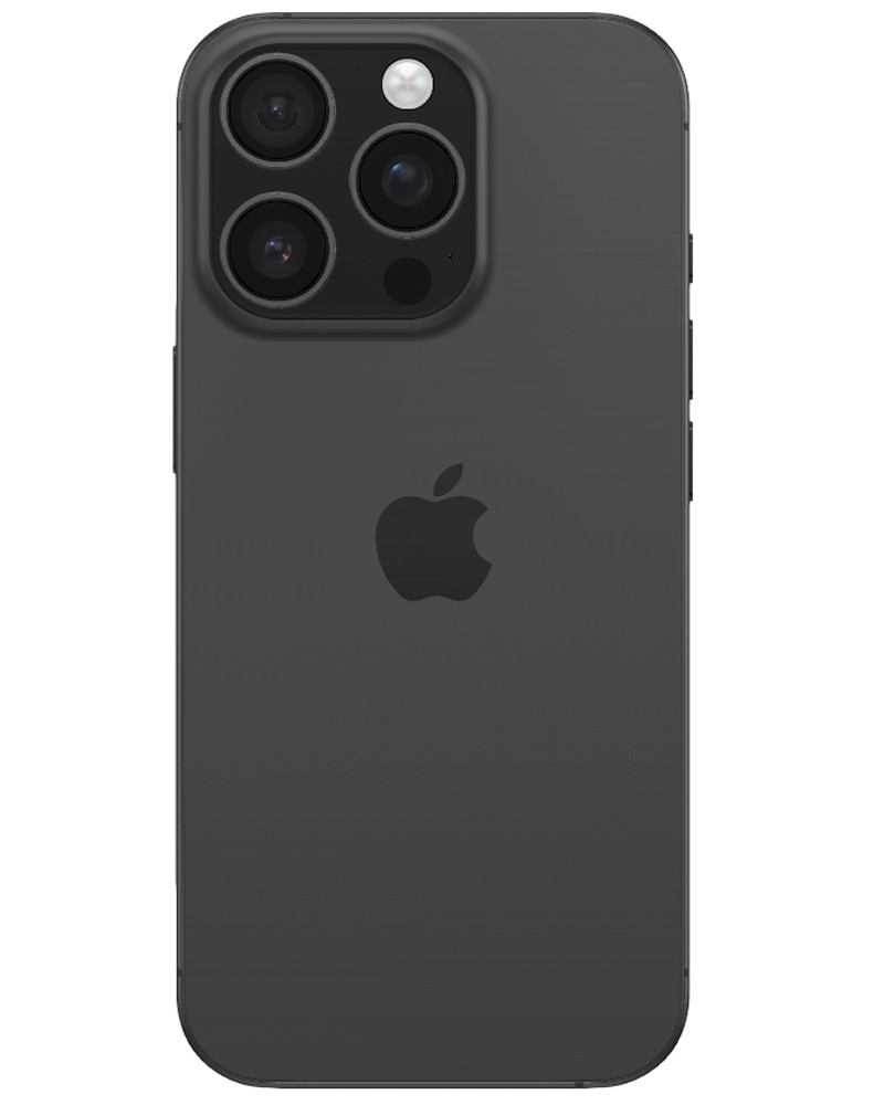 Wholesale Apple iPhone 16 Pro black titanium 1TB 5G unlocked, B stock — bulk smartphone lot back view