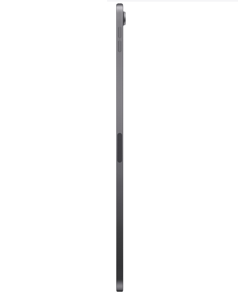 Wholesale Apple iPad Air 2022 5th Gen space gray 64GB Wi-Fi + Cellular, A+ stock — bulk tablet lot side view