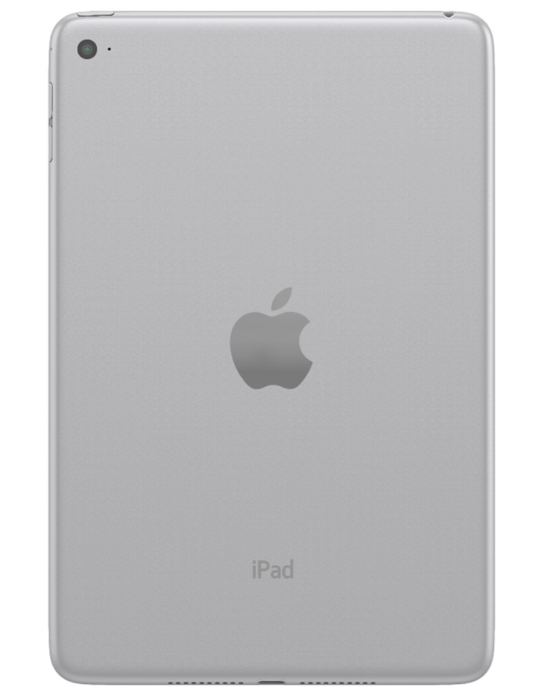 Wholesale Apple iPad Mini 7.9 2015 4th Gen silver 128GB Wi-Fi only, C stock — bulk tablet lot back view
