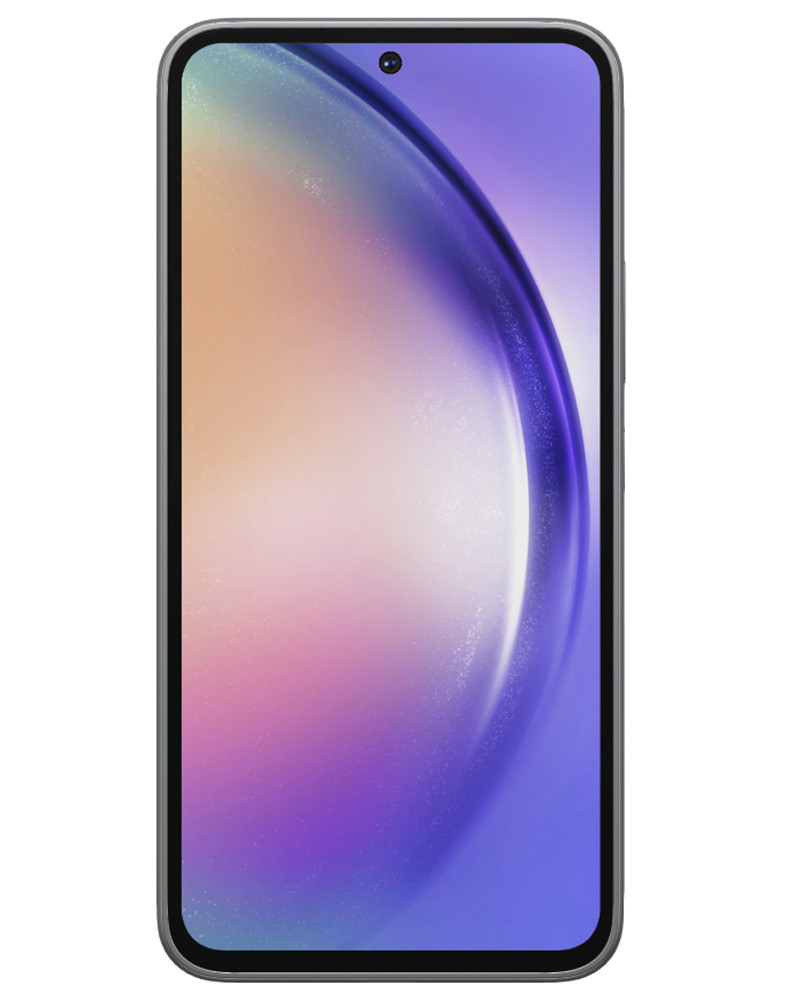Wholesale Samsung Galaxy A54 awesome graphite 128GB 5G unlocked, C/D stock — bulk smartphone lot front view