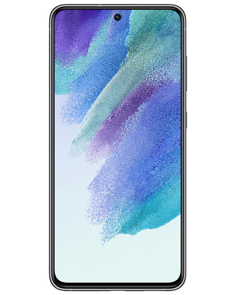 Wholesale Samsung Galaxy S21 FE graphite 128GB 5G unlocked, C/D stock — bulk smartphone lot front view
