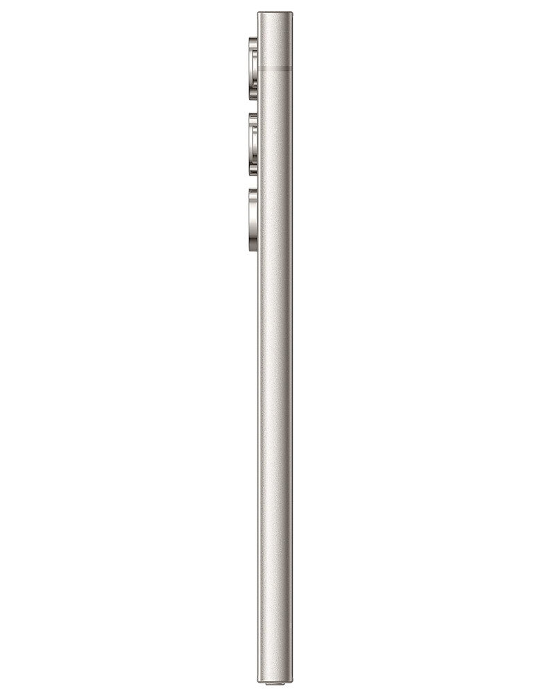 Wholesale Samsung Galaxy S24 Ultra titanium gray 512GB 5G unlocked, B/C stock — bulk smartphone lot side view