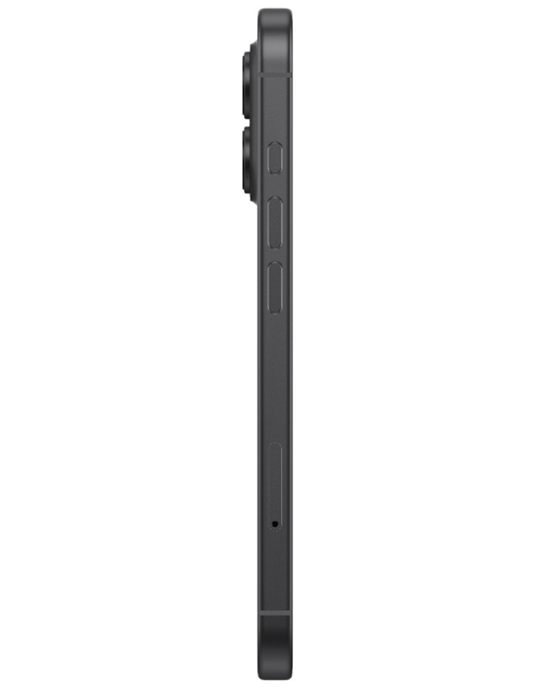 Wholesale Apple iPhone 17 black 256GB 5G T-Mobile locked, B/C stock — bulk smartphone lot side view