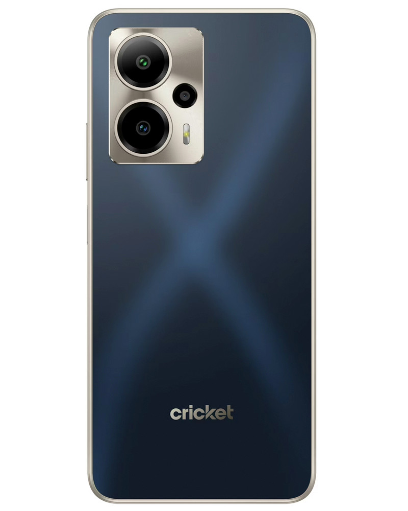 Wholesale Cricket Outlast blue 64GB 5G Cricket locked, A stock — bulk smartphone lot back view