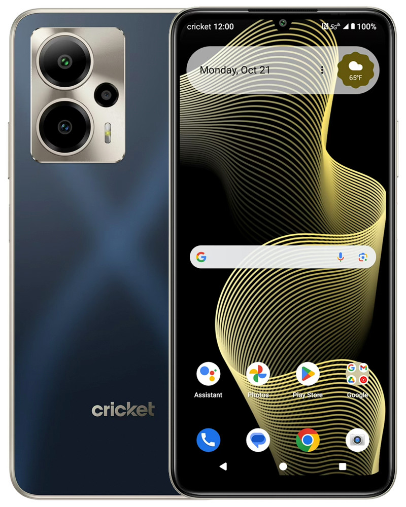 Wholesale Cricket Outlast blue 64GB 5G Cricket locked, A stock — bulk smartphone lot