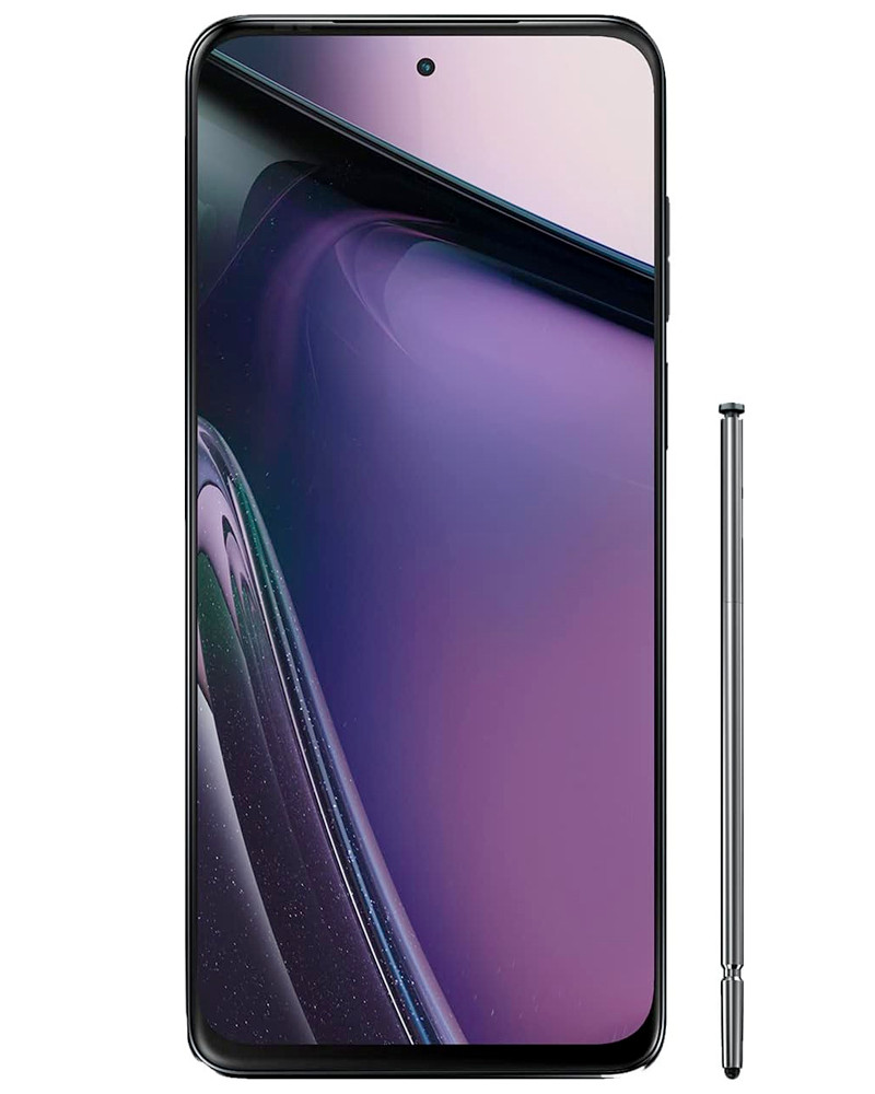 Wholesale Motorola Moto G Stylus 2023 black 128GB 5G Boost locked, B/C stock — bulk smartphone lot front view