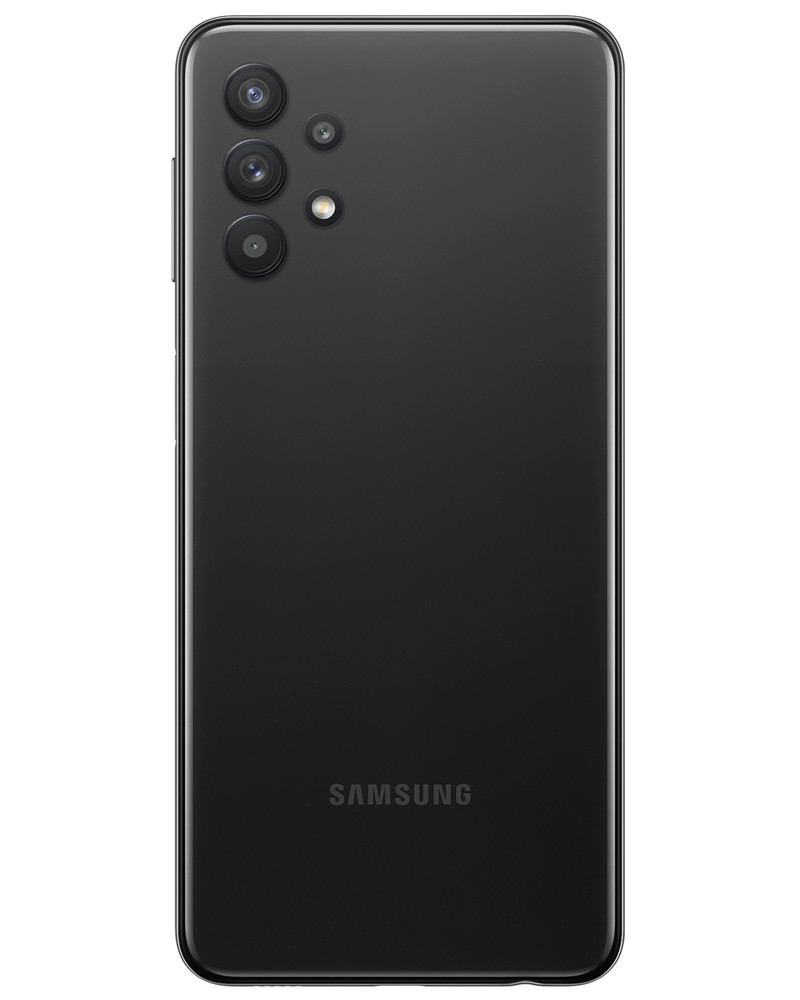 Wholesale Samsung Galaxy A32 black 64GB 5G unlocked, A/B grade — bulk smartphone lot back view