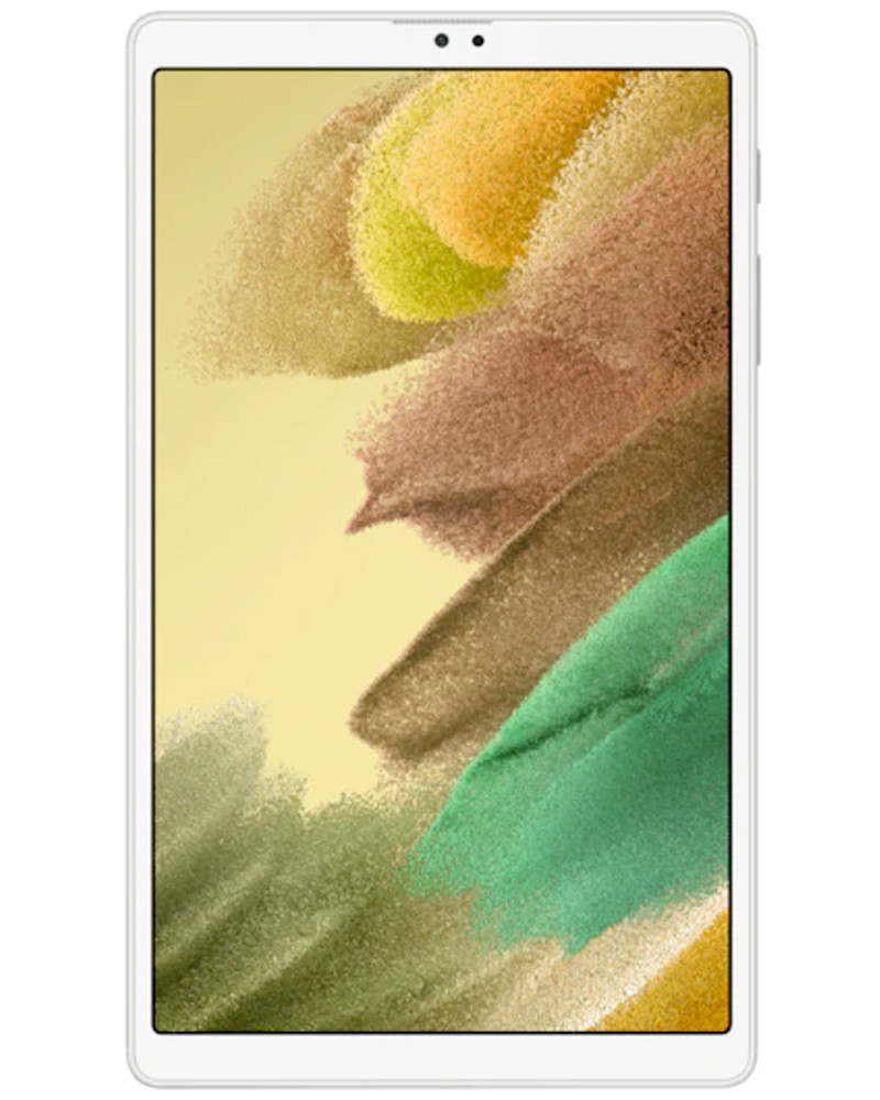 Wholesale Samsung Galaxy Tab A7 Lite silver 32GB Wi-Fi + Cellular, A/B grade — bulk tablet lot front view