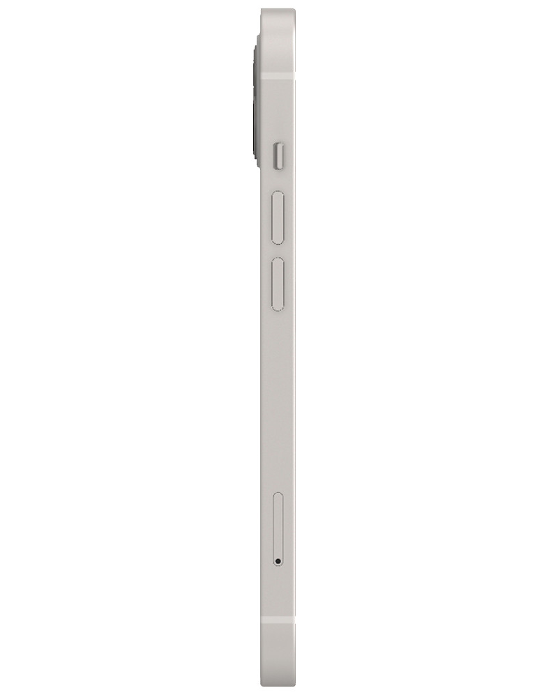 Wholesale Apple iPhone 13 starlight 128GB 5G unlocked, A/B grade — bulk smartphone lot side view