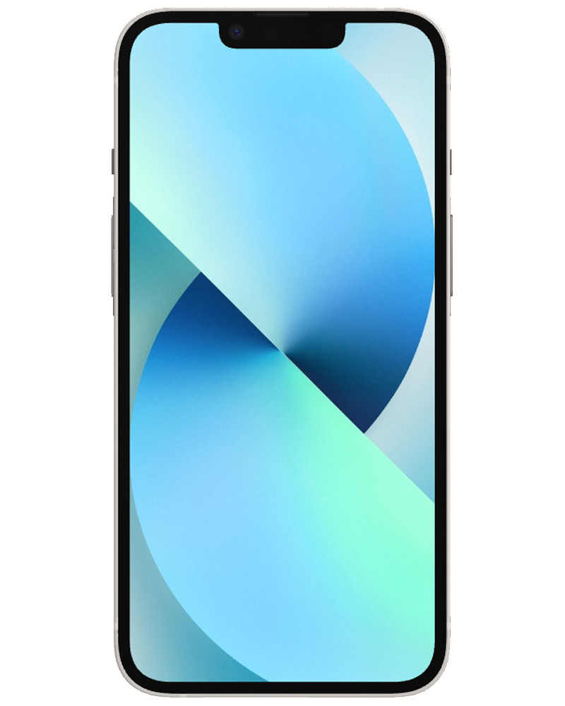 Wholesale Apple iPhone 13 starlight 128GB 5G unlocked, A/B grade — bulk smartphone lot front view