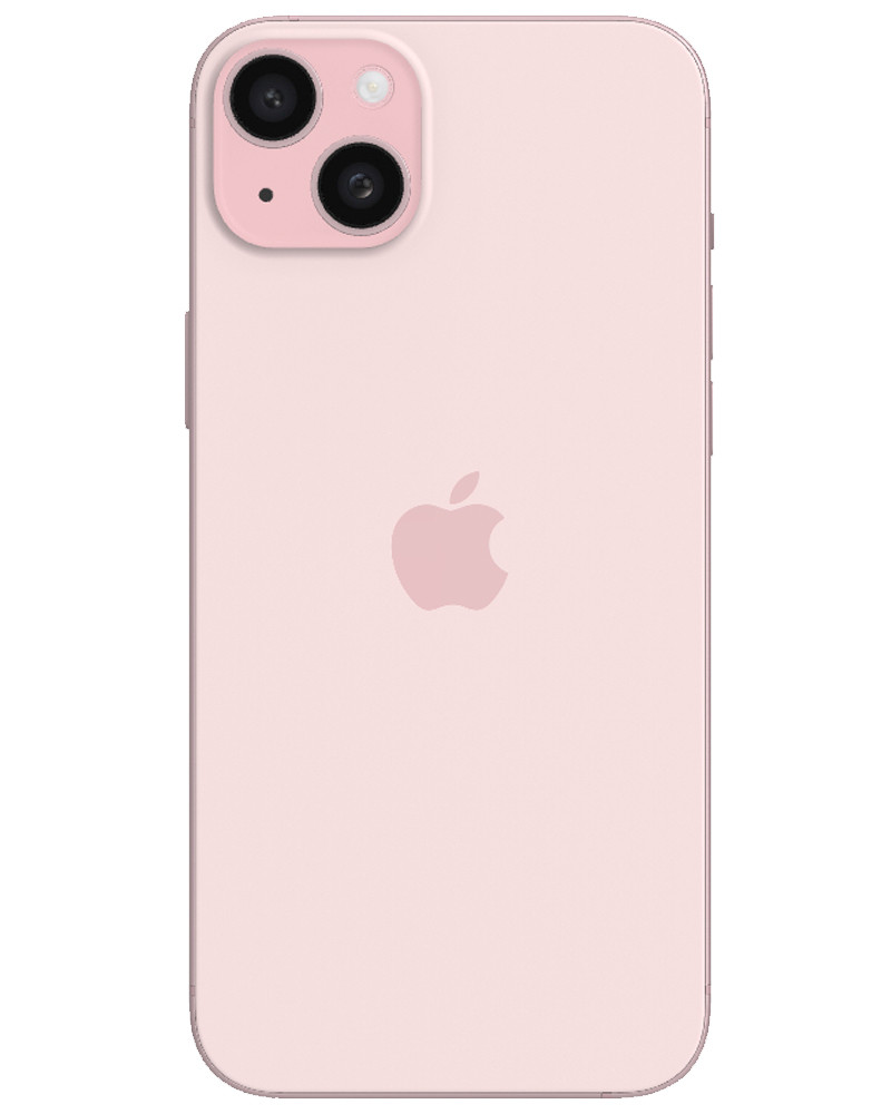Wholesale Apple iPhone 15 Plus pink 256GB 5G unlocked, A+ stock — bulk smartphone lot back view