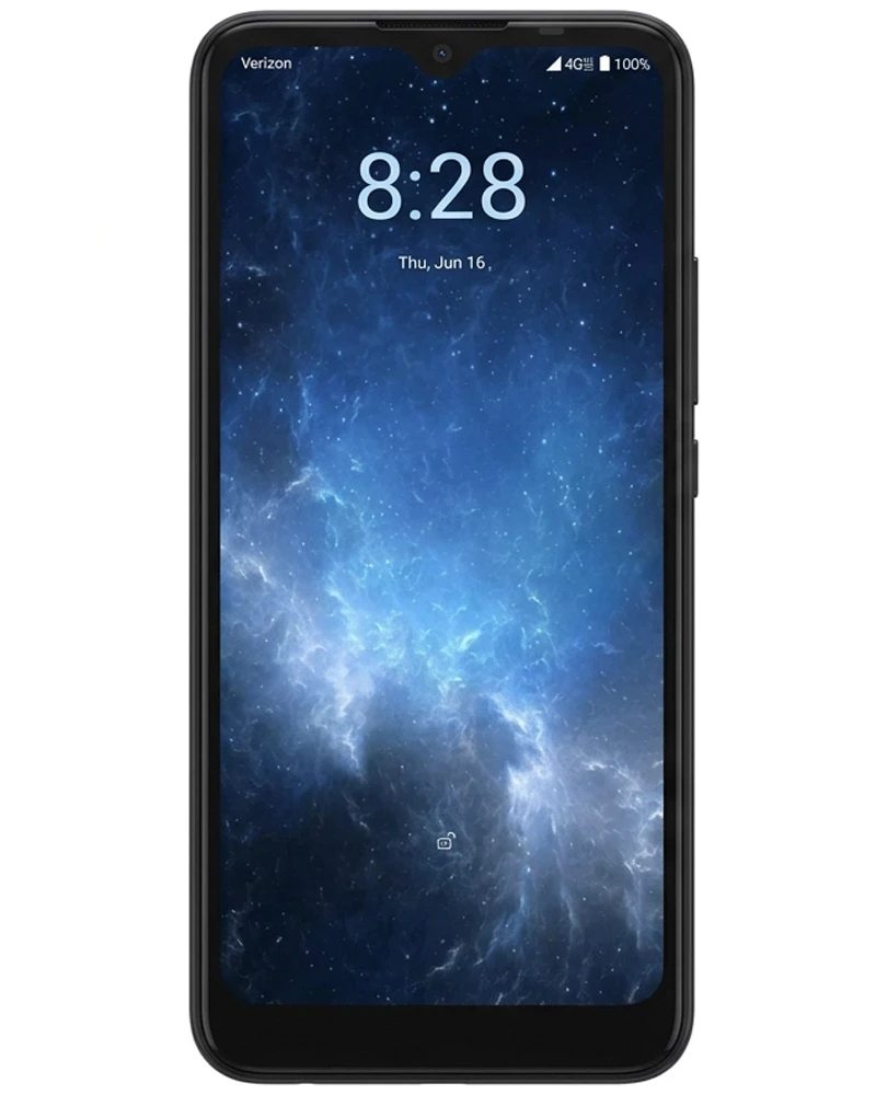 Wholesale Sharp Rouvo V STTM21VAPP black 32GB 4G LTE Verizon prepaid locked, brand new — bulk smartphone lot front view
