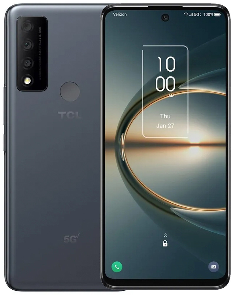 Wholesale TCL 30 V 5G T781S gray 128GB 5G Verizon prepaid locked, A/B stock — bulk smartphone lot