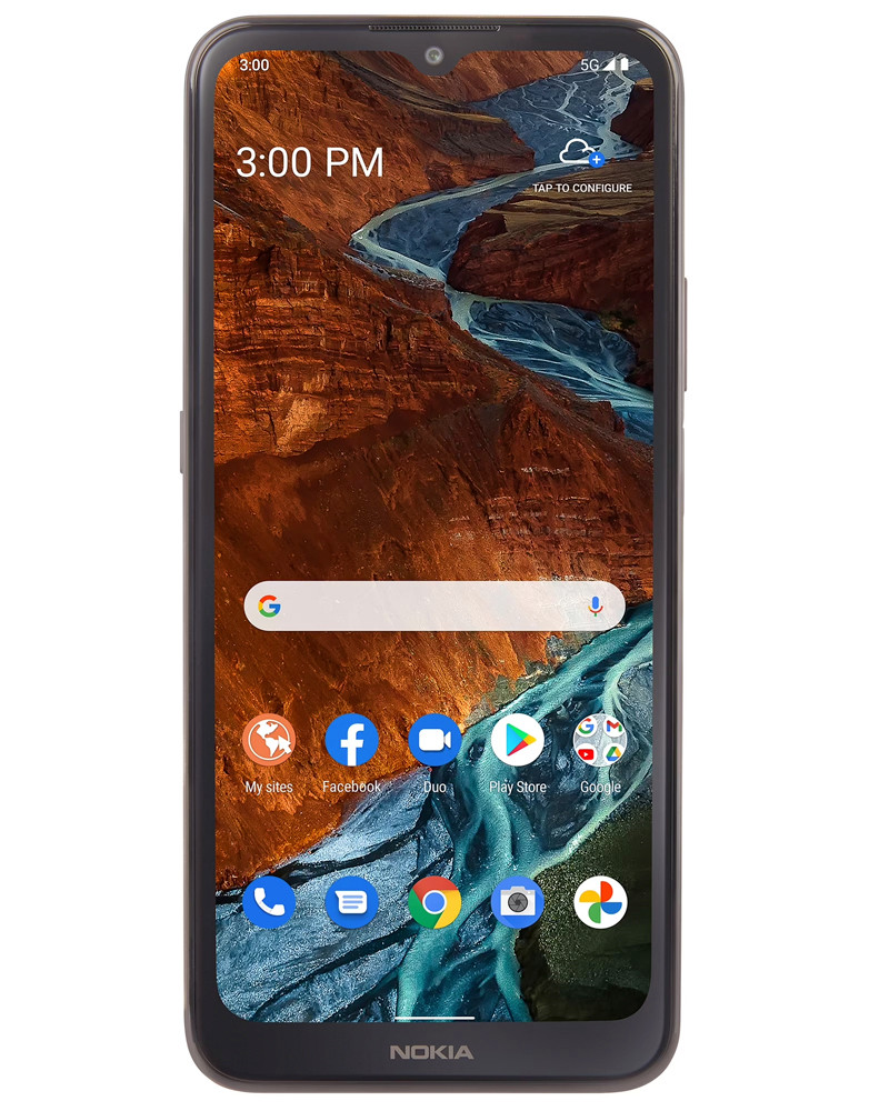 Wholesale Nokia G300 N1374DL space gray 64GB 5G unlocked, A/B stock — bulk smartphone lot front view