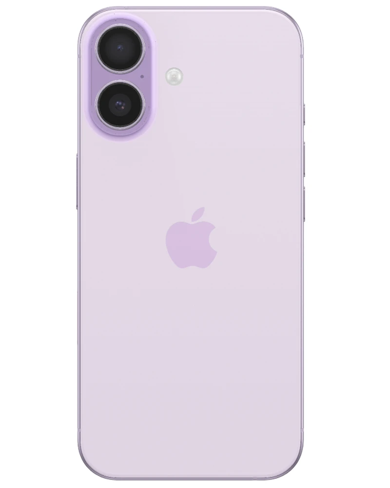 Wholesale Apple iPhone 17 A3258 lavender 256GB 5G unlocked, C/D stock — bulk smartphone lot back view