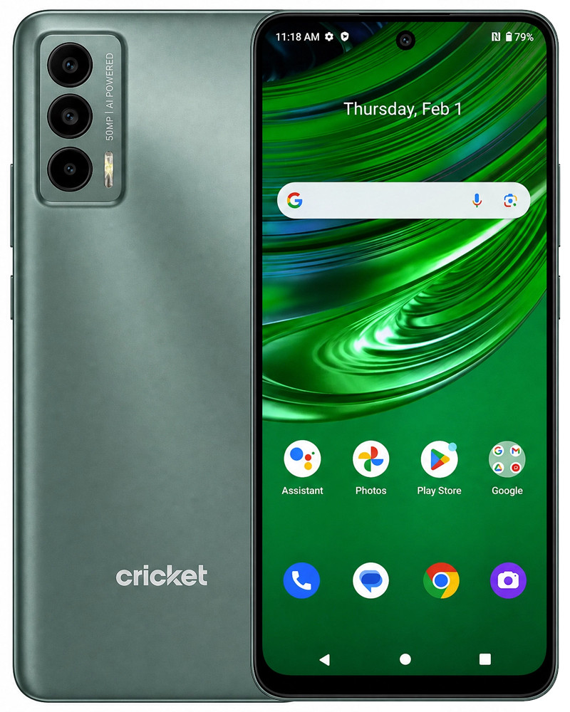 Wholesale Cricket Outlast U680AC green 64GB 5G Cricket locked, B/C stock — bulk smartphone lot