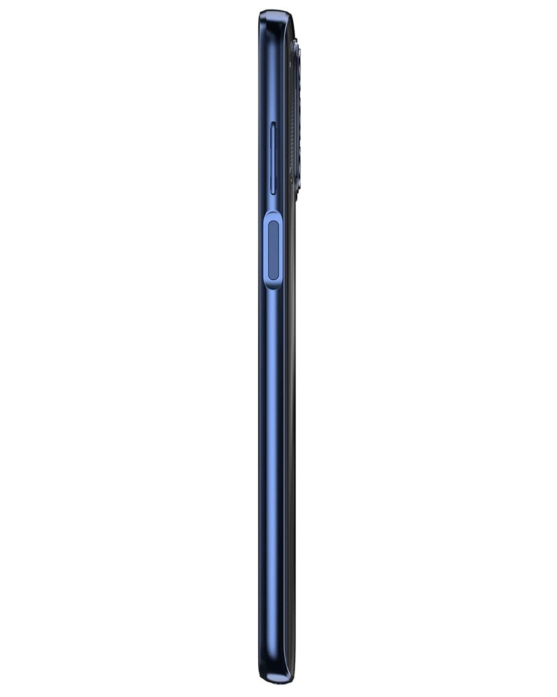 Wholesale Motorola Moto G Stylus 2022 XT2211DL blue 128GB 4G LTE unlocked, brand new — bulk smartphone lot side view