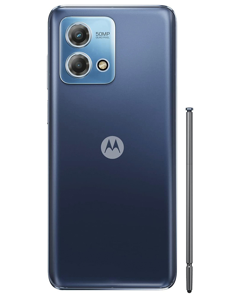 Wholesale Motorola Moto G Stylus 2023 XT2317 blue 64GB 4G LTE unlocked, C/D stock — bulk smartphone lot back view