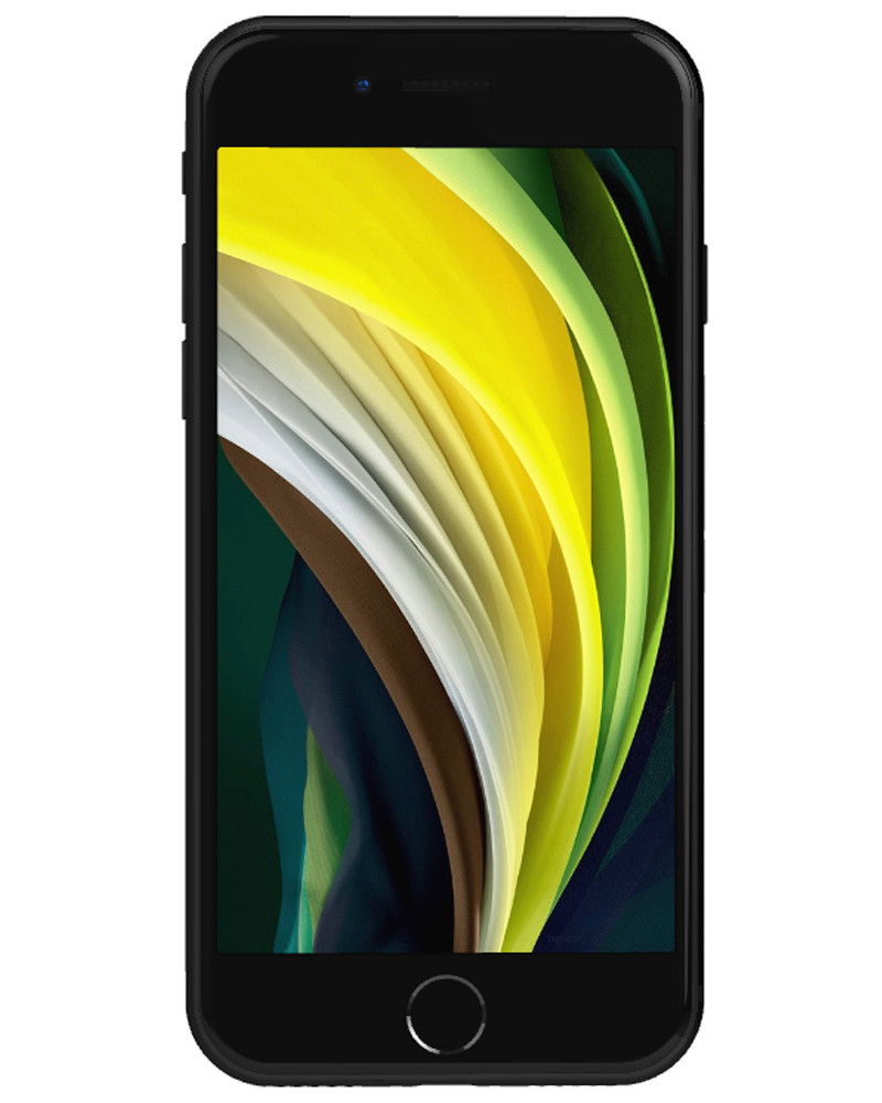 Wholesale Apple iPhone SE 2 2020 A2275 black 64GB 4G LTE unlocked, A+ stock — bulk smartphone lot front view