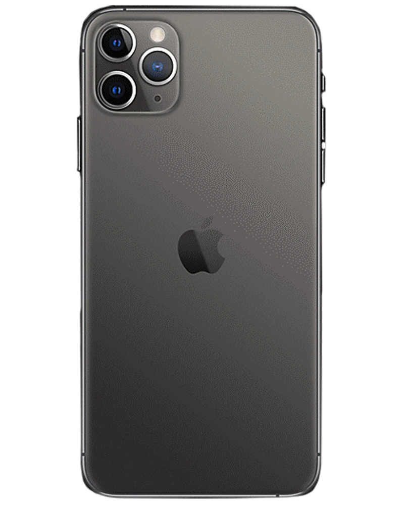 Wholesale Apple iPhone 11 Pro Max A2161 space gray 64GB 4G LTE unlocked, A+ stock — bulk smartphone lot back view
