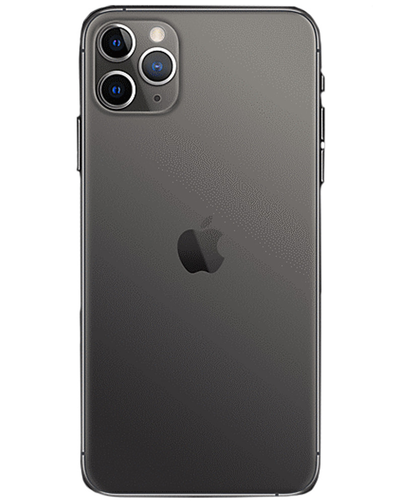 Wholesale Apple iPhone 11 Pro Max A2161 space gray 256GB 4G LTE unlocked, A+ stock — bulk smartphone lot back view