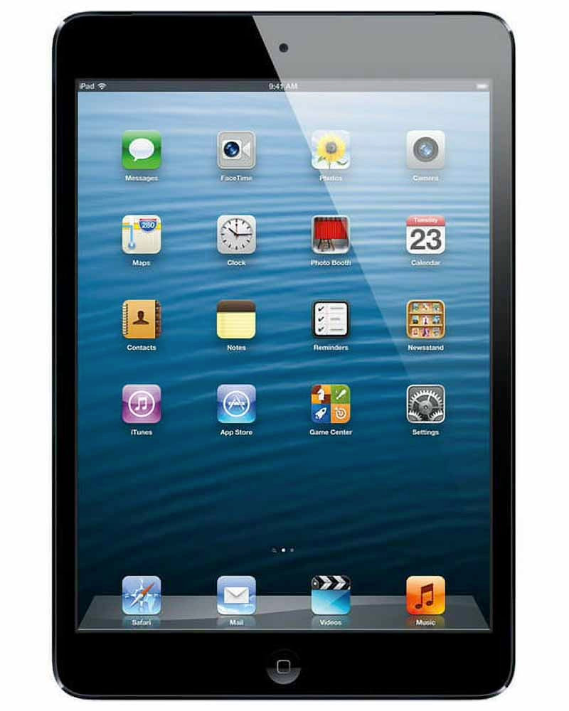 Wholesale Apple iPad Mini A1432 black 16GB Wi-Fi only, C/D stock — bulk tablet lot front view