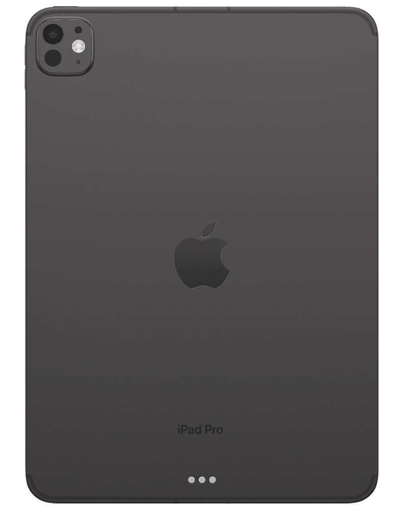 Wholesale Apple iPad Pro 13 2024 A2926 black 256GB Wi-Fi + Cellular, A+ stock — bulk tablet lot back view