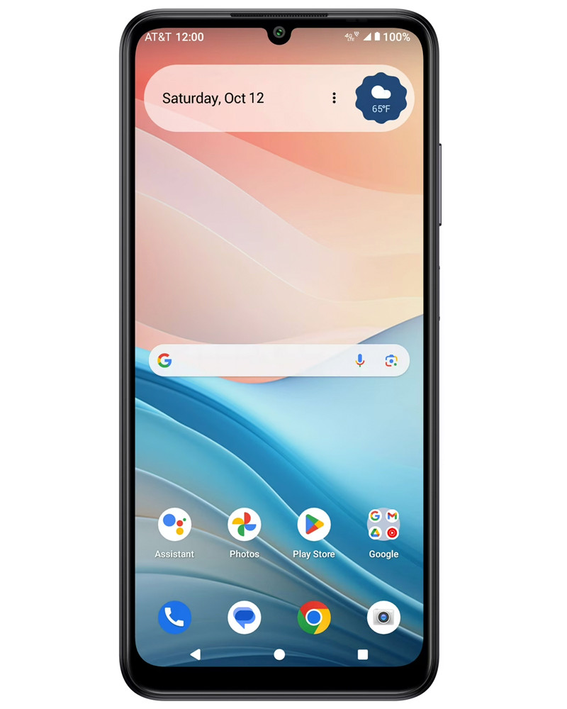 Wholesale AT&T Verge SL219A black 64GB 4G LTE unlocked, A/B stock — bulk smartphone lot front view