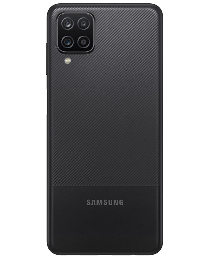 Wholesale Samsung Galaxy A12 A125U black 32GB 4G LTE T-Mobile locked, C/D stock — bulk smartphone lot back view