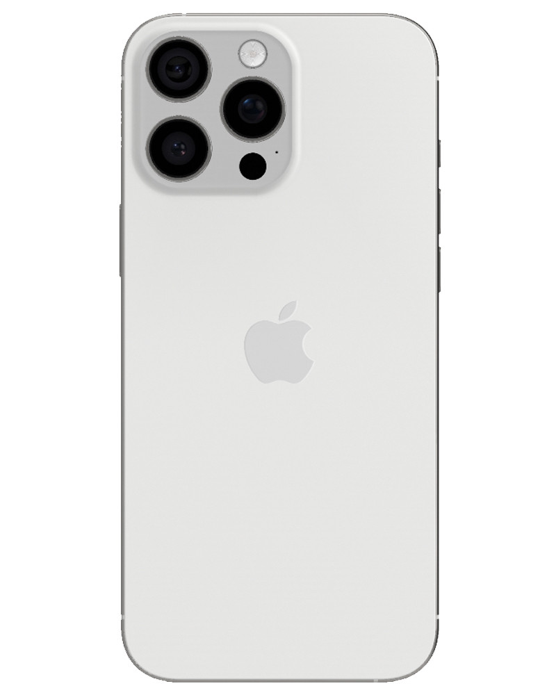 Wholesale Apple iPhone 16 Pro Max A3084 white titanium 512GB 5G unlocked, C/D stock — bulk smartphone lot back view