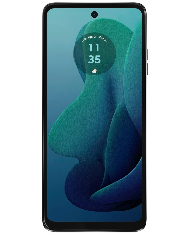 Wholesale Motorola Moto G 2024 XT2417D green 128GB 5G unlocked, A stock — bulk smartphone lot front view